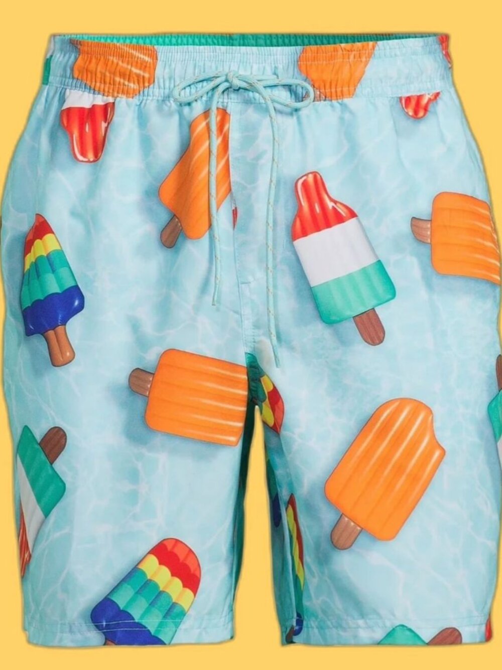 Popsicle Men's 3XL Swim Trunks Board Shorts 7 Inch Inseam UPF 50+ NEW